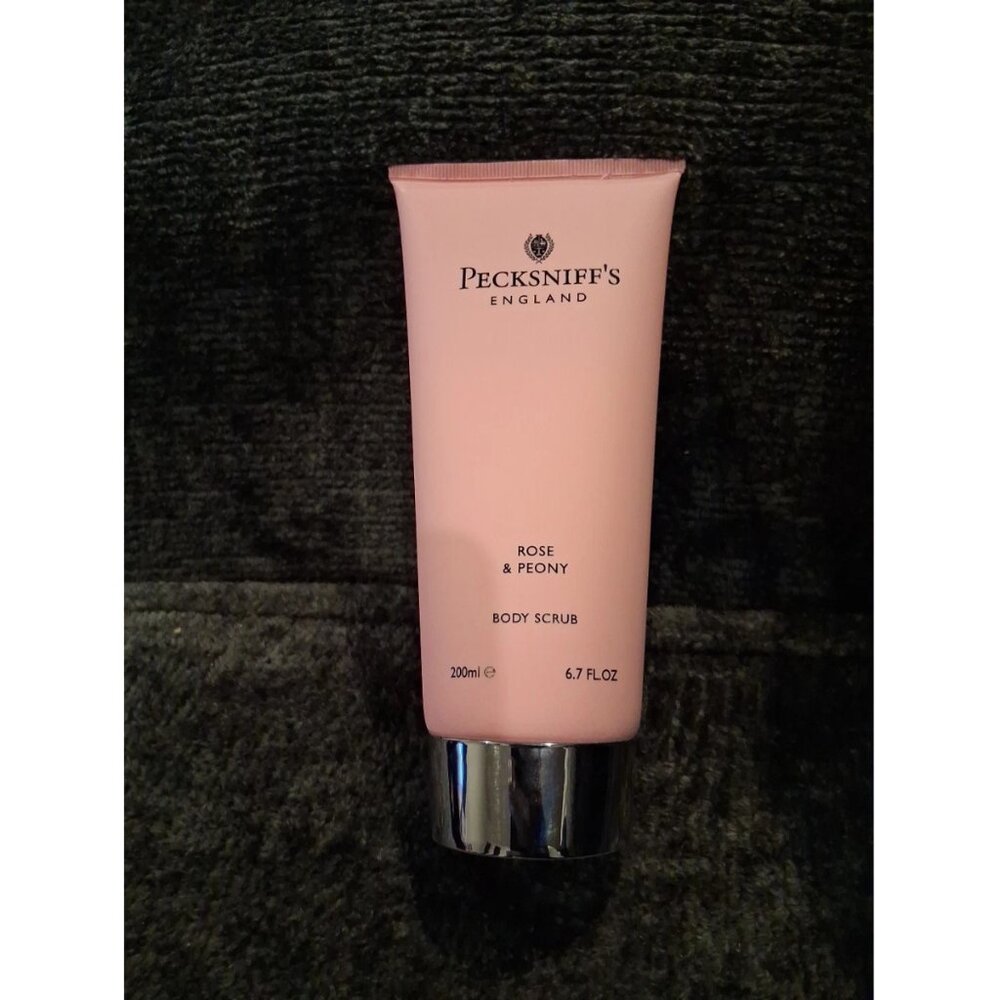 Pecksniff's England Rose & Peony Fragrance Body Scrub 6.7 fl oz NEW